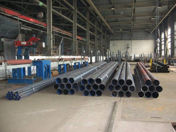 a large warehouse with pipes